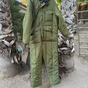 Men's Olive Green Quilted Field Jacket